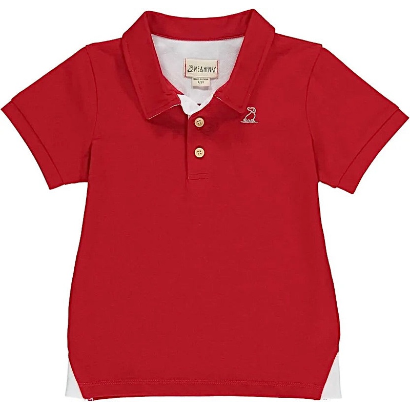 Me and Henry Red Pique Polo Shirt