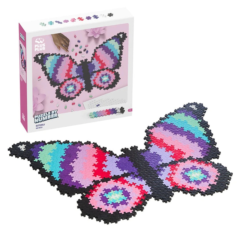 Plus Plus Puzzle by Number - 800pc Butterfly