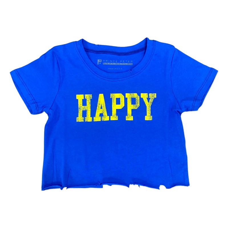 Prince Peter Royal Blue Cropped HAPPY Tee