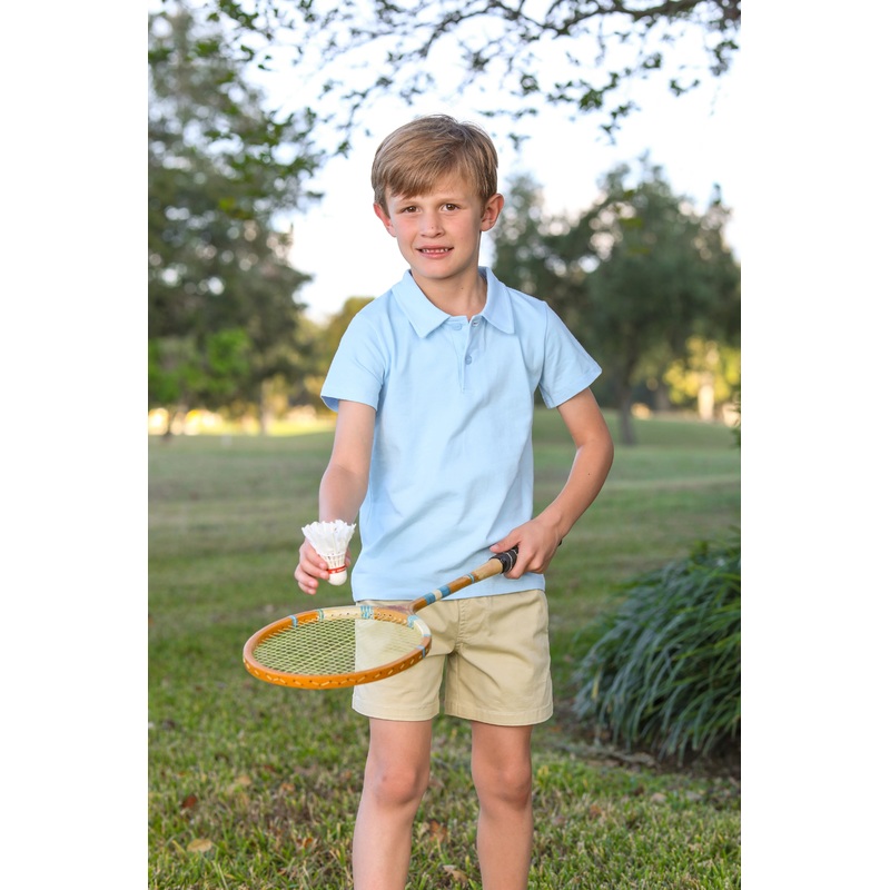 Trotter Street Kids Polo - Light Blue