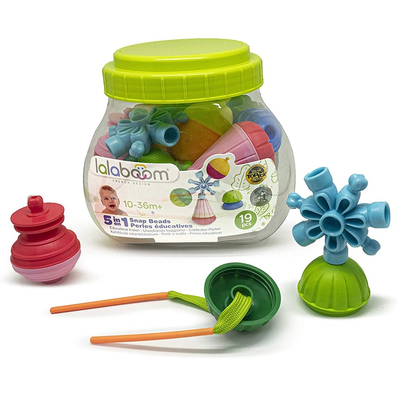 19Pc Lalaboom Barrel of Educational Beads