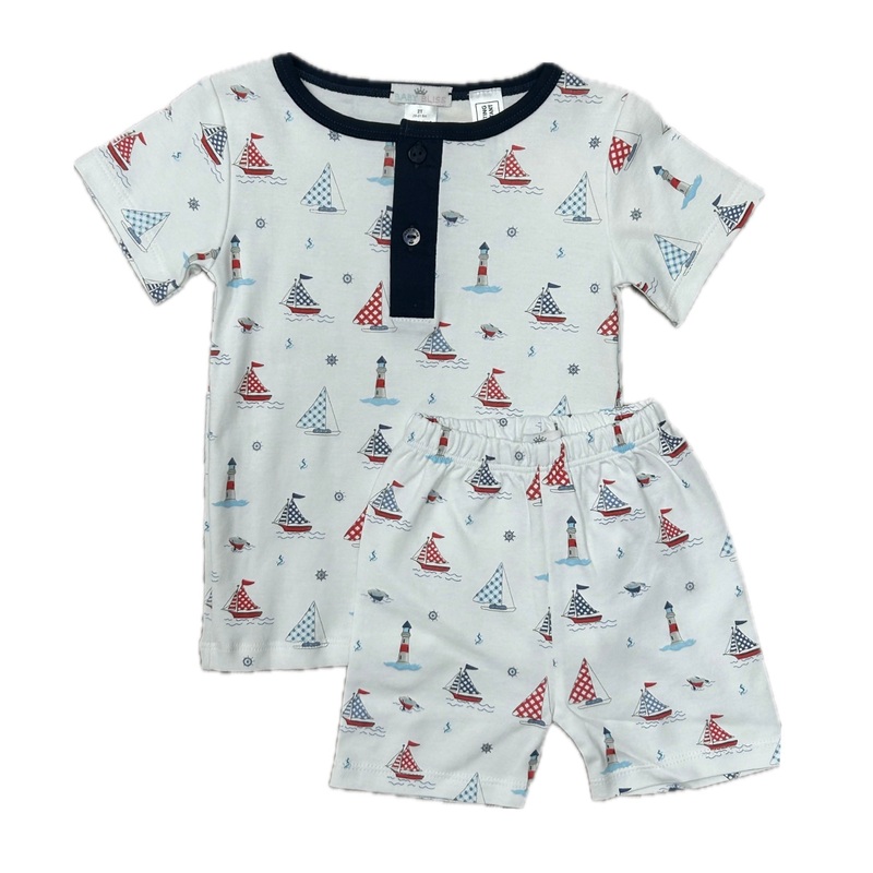 Baby Bliss Sailboat/Lighthouse Shortie Pajamas