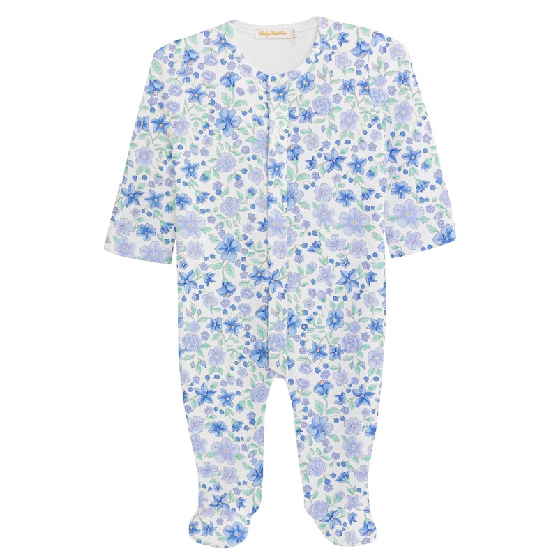 Baby Club Chic Blossom in Blue Footie