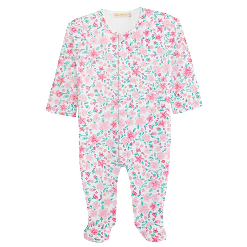 Baby Club Chic Blossom in Pink Footie