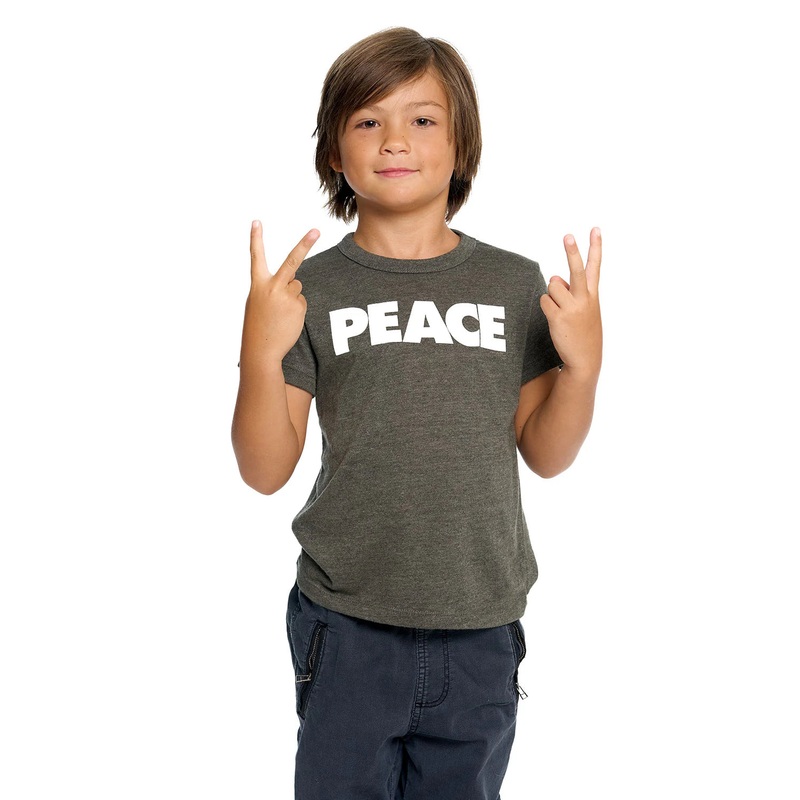 Chaser S/S Gray PEACE Tee Shirt