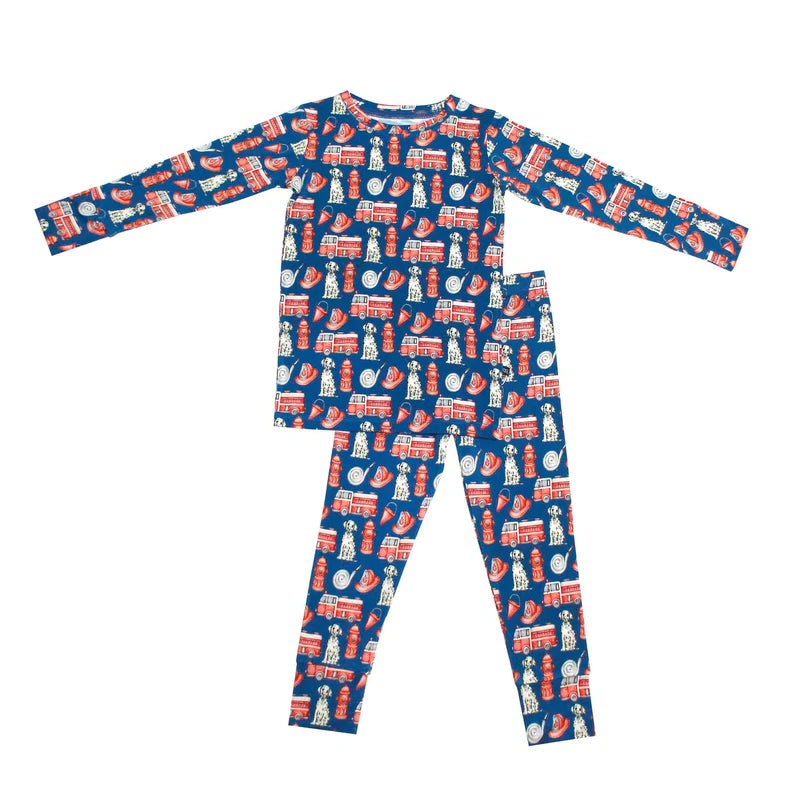 Lev Baby Bamboo Fireman Pajamas