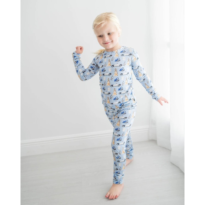 Lev Baby Bamboo Police Pajamas