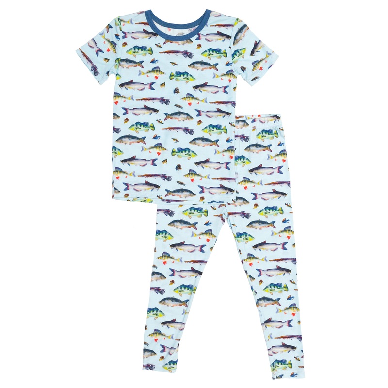 Macaron+Me Go Fish Bamboo 2Pc Pajamas