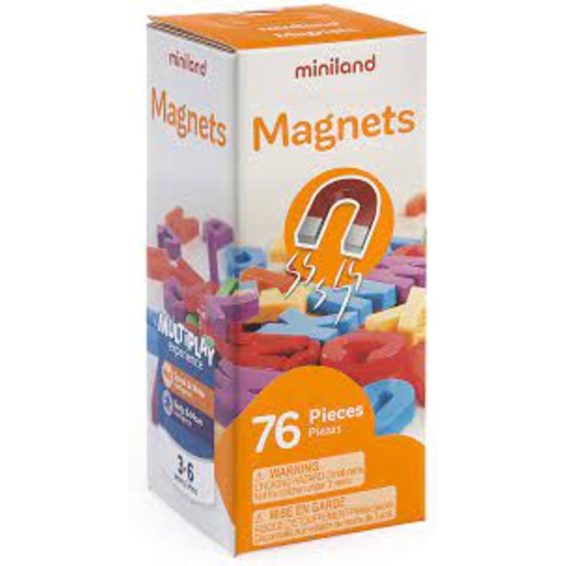 Miniland 76Pc Magnetic Uppercase Letters