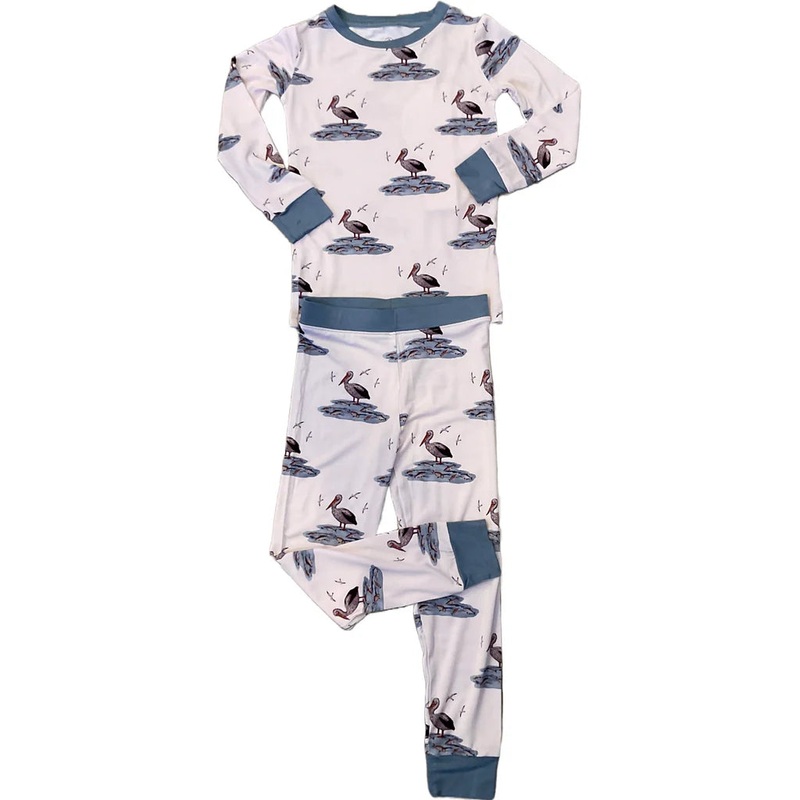 My Hometown Baby Bamboo 2Pc Pajamas - Grand Isle Pelican