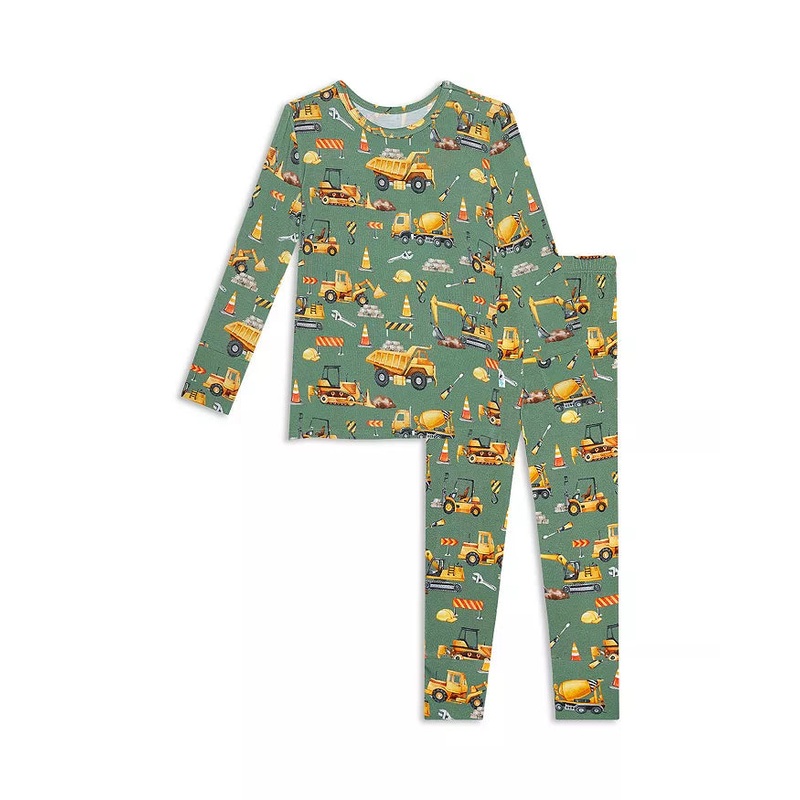 Posh Peanut 2Pc Crawford Construction Pajamas