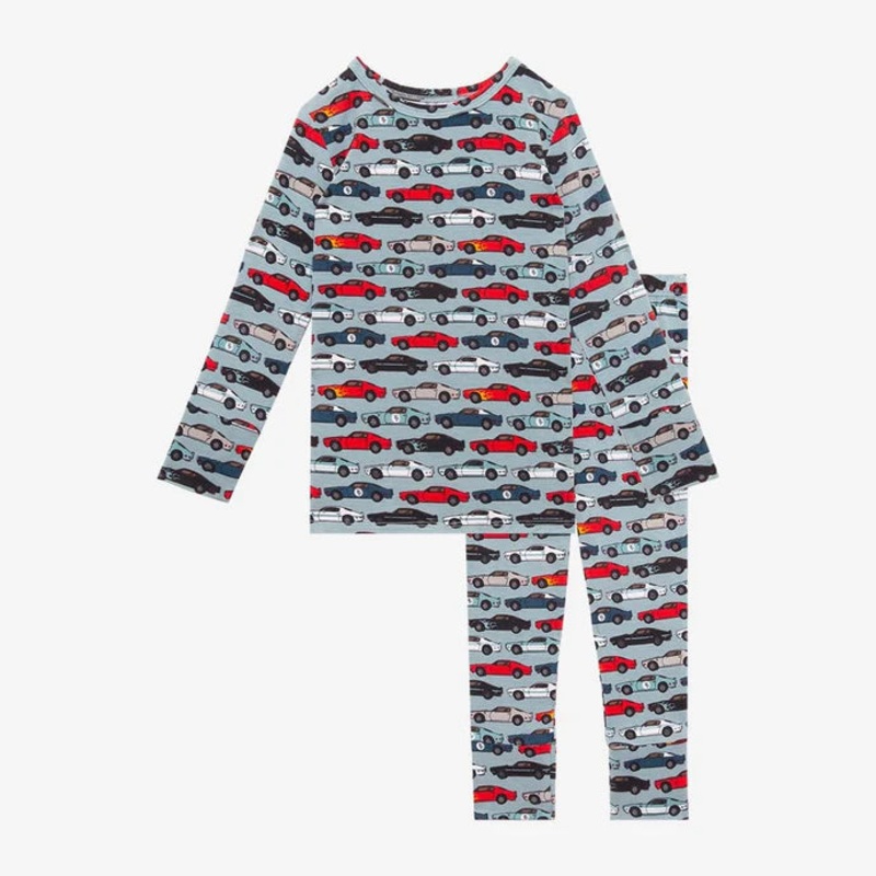 Posh Peanut 2Pc Racecar Miles Pajamas