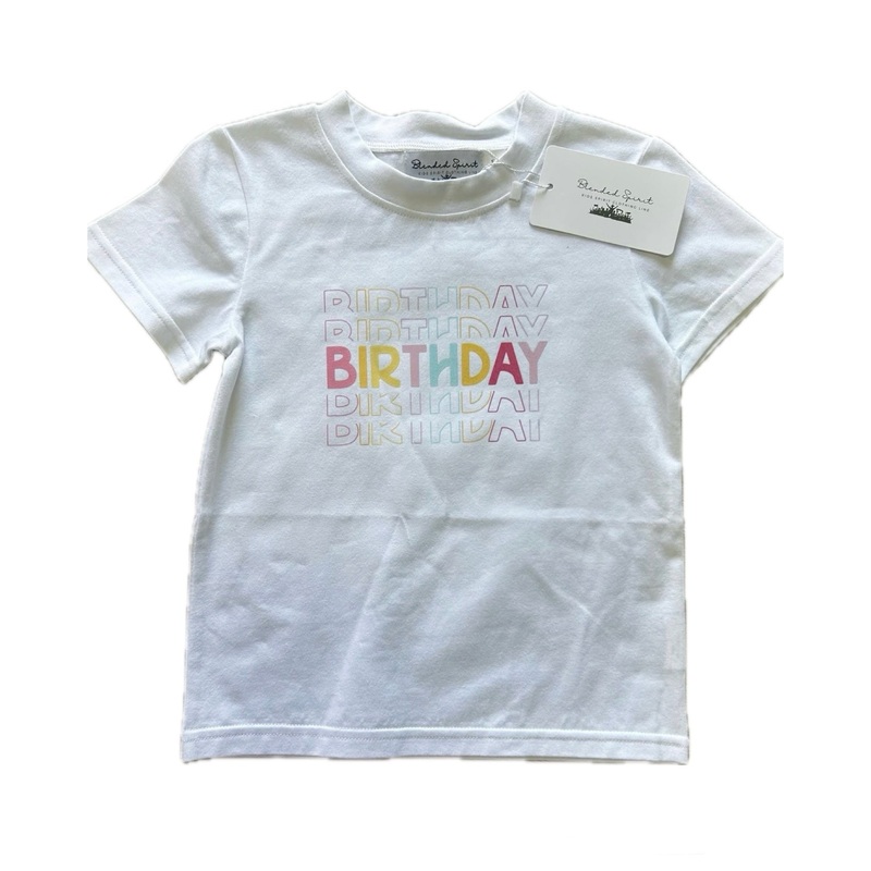 Blended Spirit White Happy Birthday Tee - GIRL
