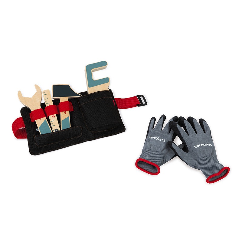 Brico Kids Tool Belt and Gloves