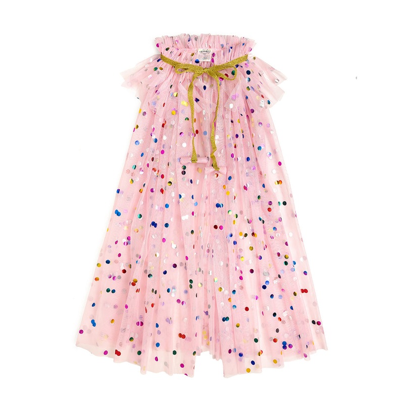 Dress Up Tulle Cape - Pink Confetti