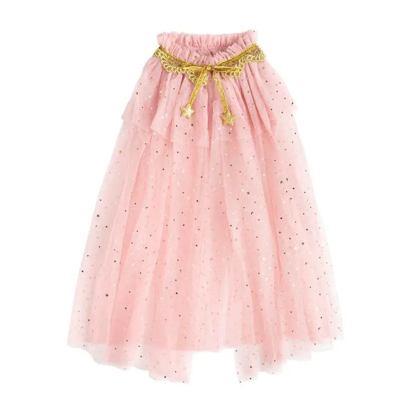 Dress Up Tulle Cape - Pink Star
