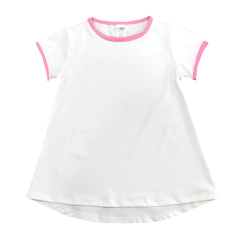 Set Athleisure Bridget Basic Tee - Pure Coconut/Flamingo Pink