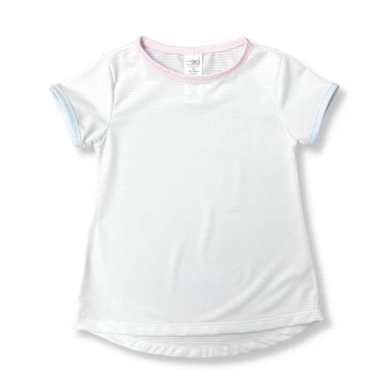 Set Athleisure Bridget Basic Tee - White/Pink/Blue