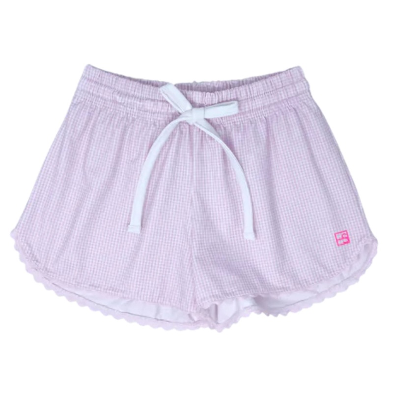 Set Athleisure Emily Shorts - Cotton Candy Pink Mini Gingham