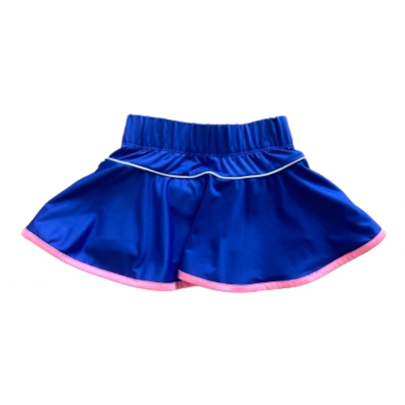 Set Athleisure Quinn Skort - Royal Blue with Pink Welting
