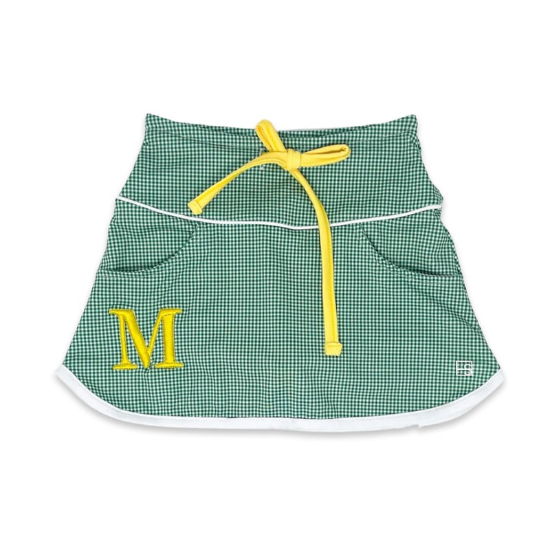 Set Athleisure Tiffany Skort - Augusta Green Mini Gingham