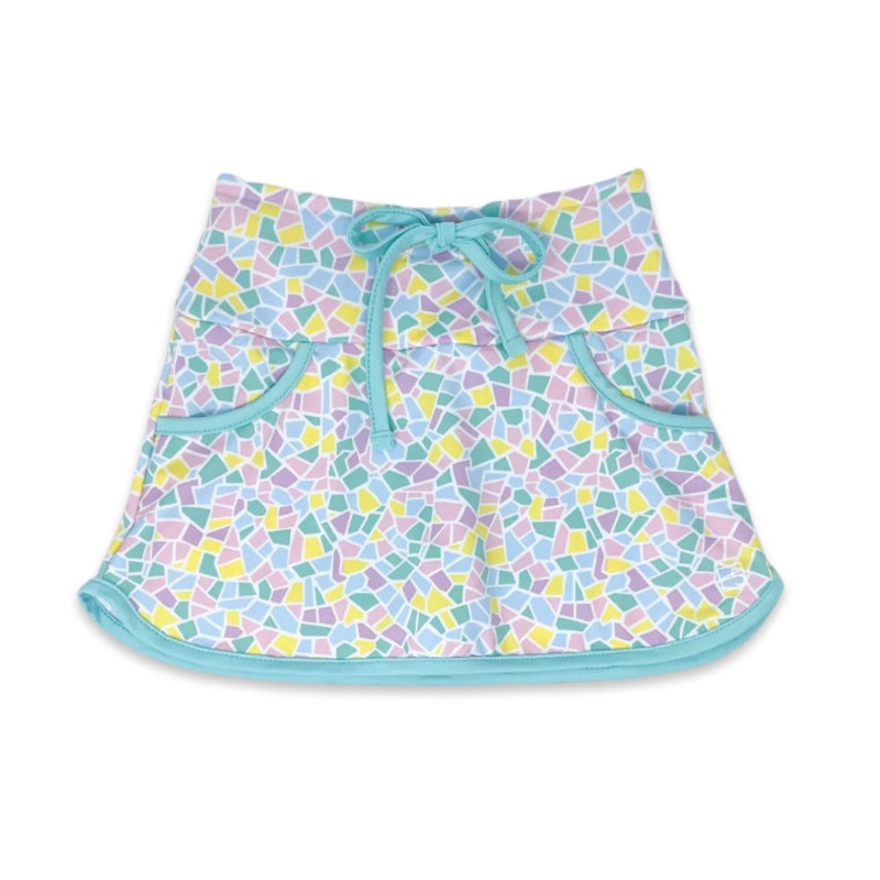 Set Athleisure Tiffany Skort - Mosaic, Totallo Turquoise