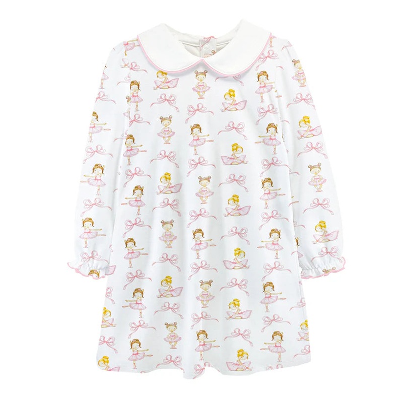 Baby Club Chic Petite Dancer Dress w/ Round Collar
