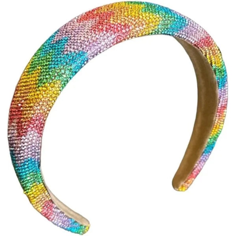 Bari Lynn Crystallized Headband (Multi Chevron)