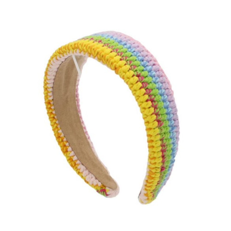 Bari Lynn Flat Crochet Headband - Multi