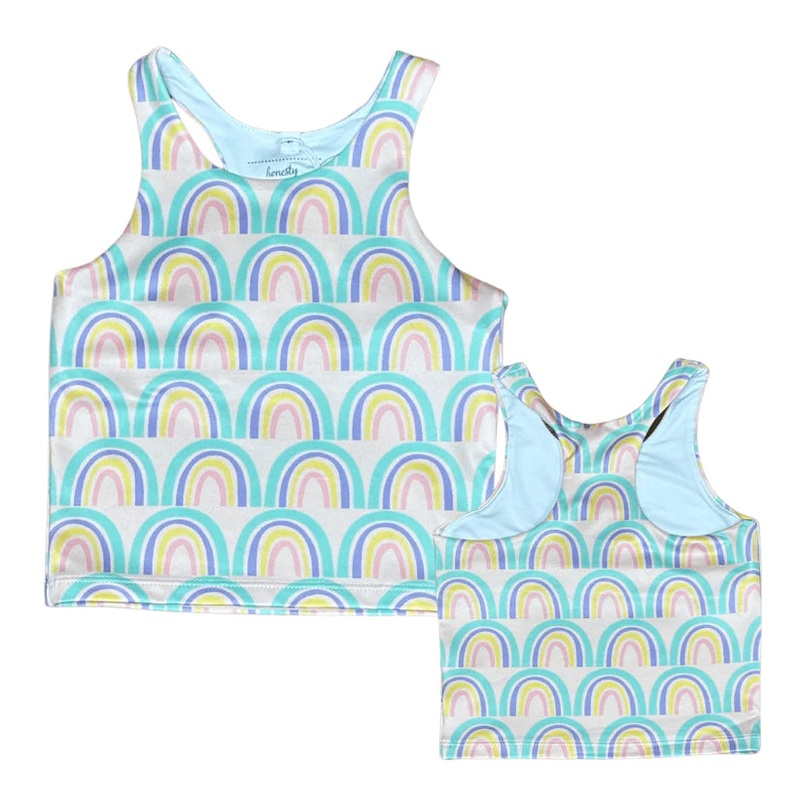 Honesty Athleisure Racerback Lib Tank - Rainbow