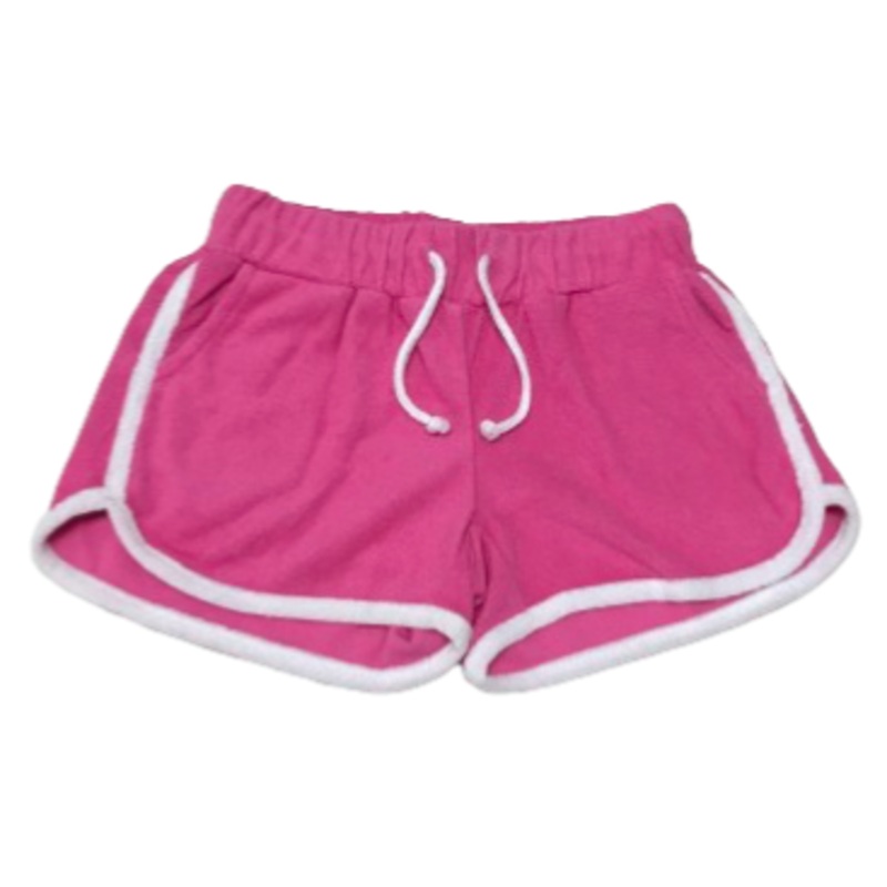 Honesty Terry Cheer Shorts - Pink/White