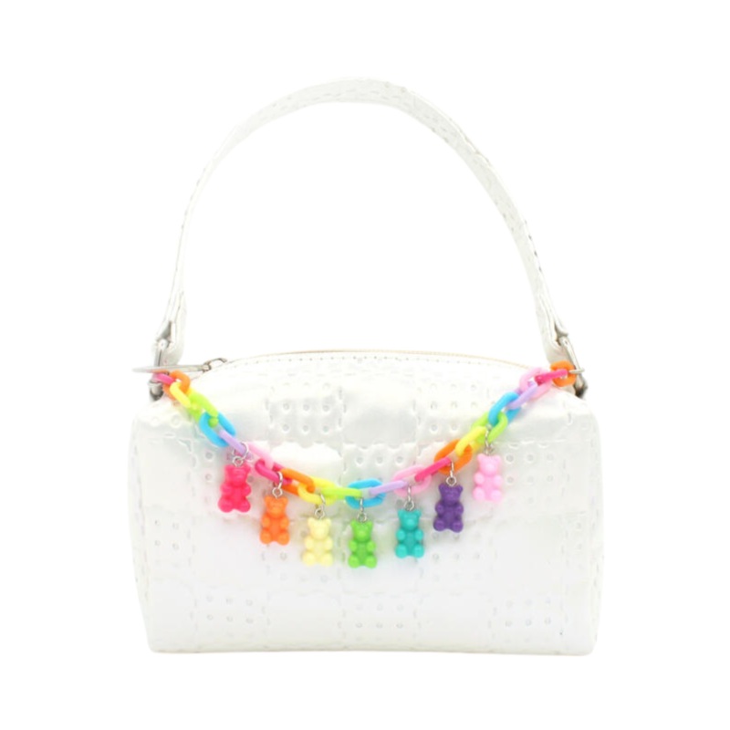 Iridescent Purse with Gummy Bear Chain