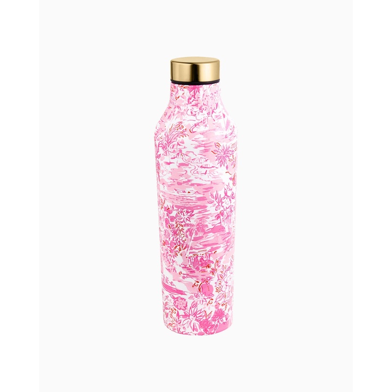 Lilly Pulitzer Stainless Steel Water Bottle - Peony Seaside Scene