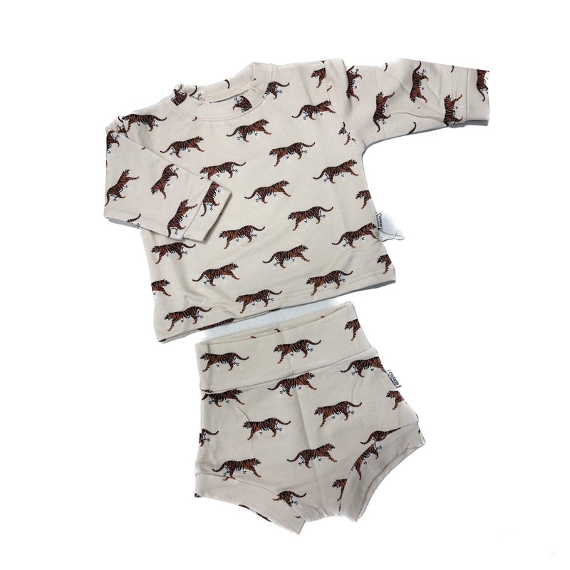 Southern Slumber Tiger 2Pc Bamboo Sweatshirt Set