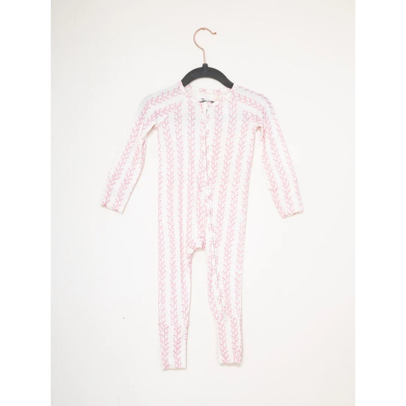 The Uptown Baby Romper - Pink Sweet Vine