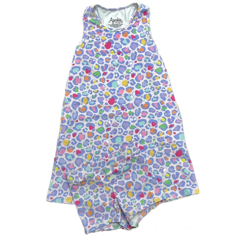 Azarhia Izzy Tennis Dress & Shorts - Lavender Leopard