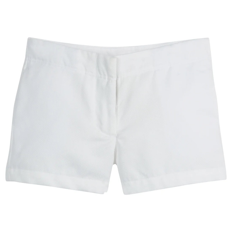 Little English Mini Short Twill - White