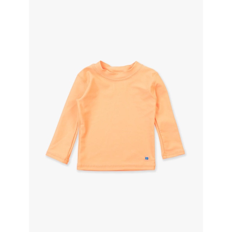 Rugged Butts Long Sleeve Rash Guard - Neon Orange