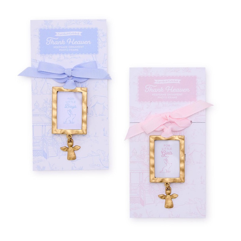 Thank Heaven Keepsake Ornament Photo Frame with Angel Charm