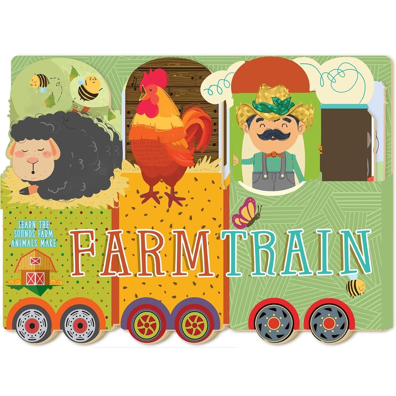 All Aboard the Farm Train Board Book