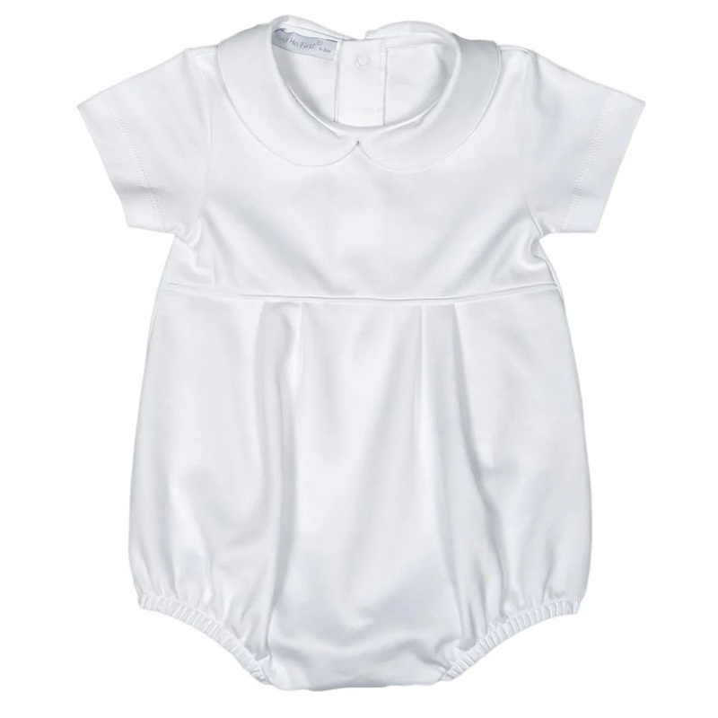 Baby Loren White Collared Bubble