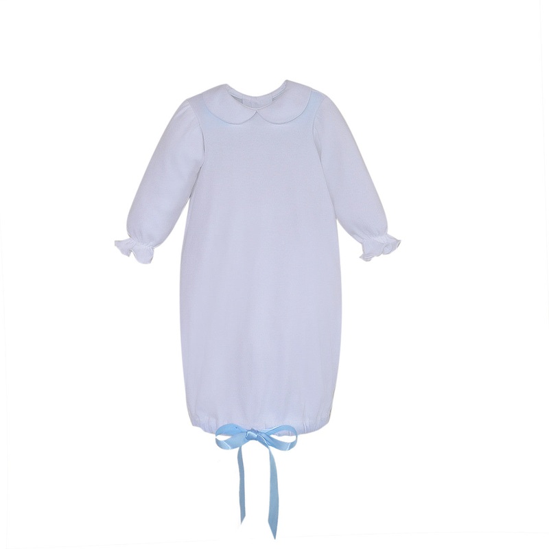 Baby Sen White Parker Daygown S/s