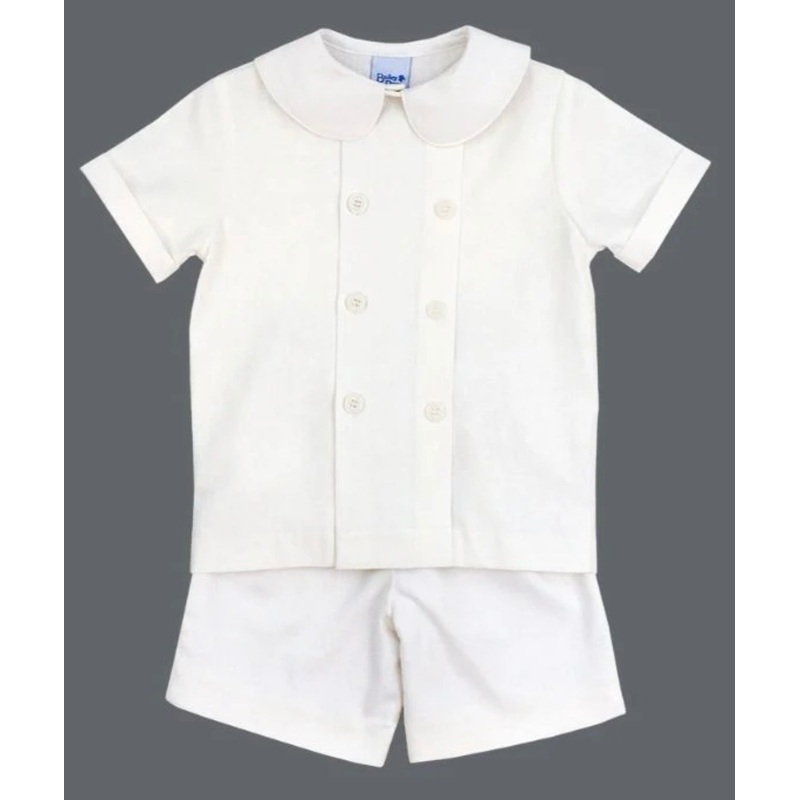 Bailey Boys Dressy Short Set - Whisper Linen