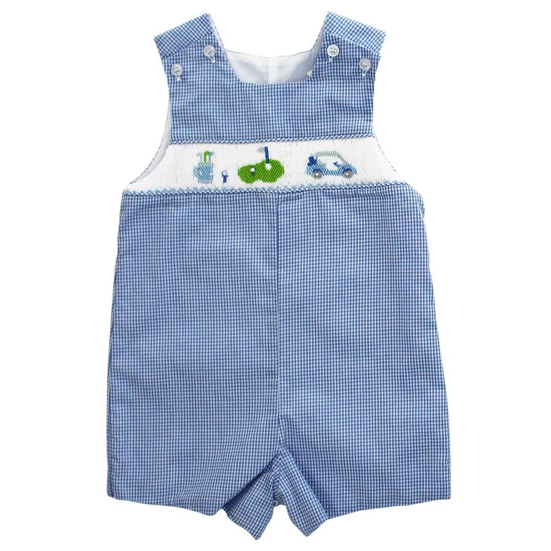 Bailey Boys Smocked Tee Time Jon Jon