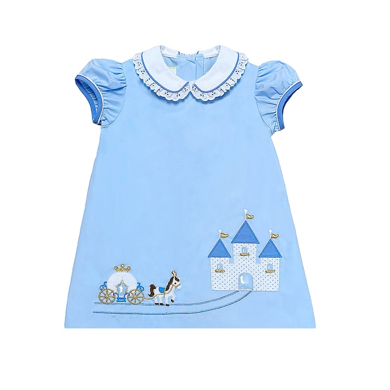 Zuccini Kids Princess Castle Louisa Dress Light Blue