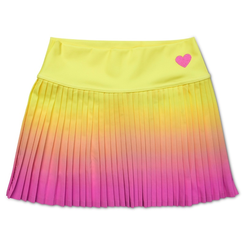 iScream Yellow/Pink Ombr Theme Local Tennis Skort