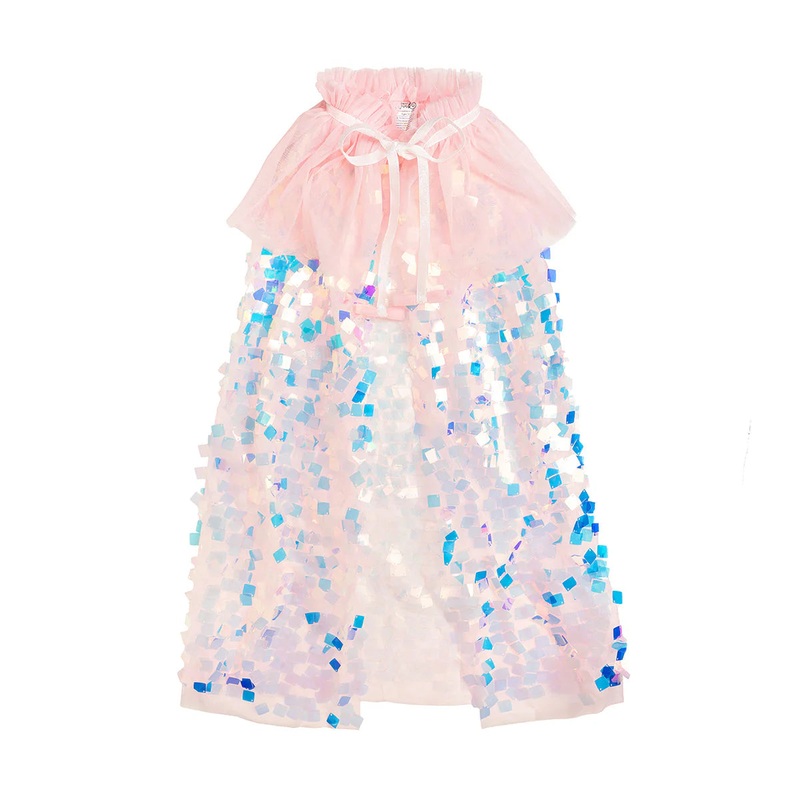 Dress Up Tulle Cape - Pink Mermaid Shimmer