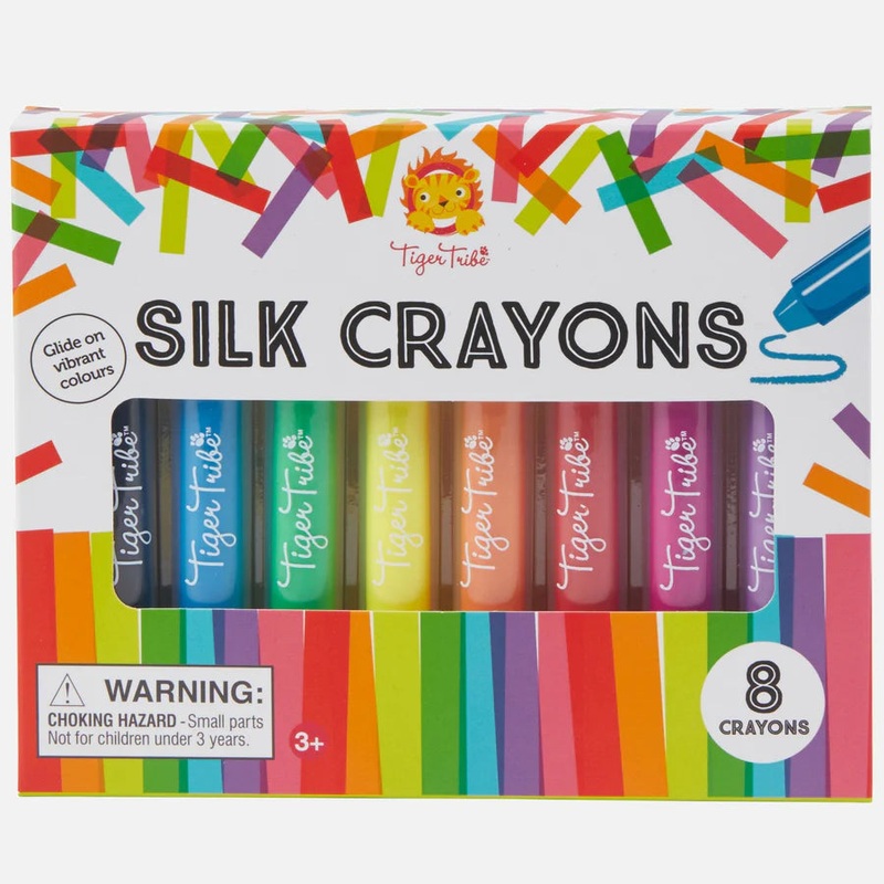 Tiger Tribe 8Pc Silk Crayons