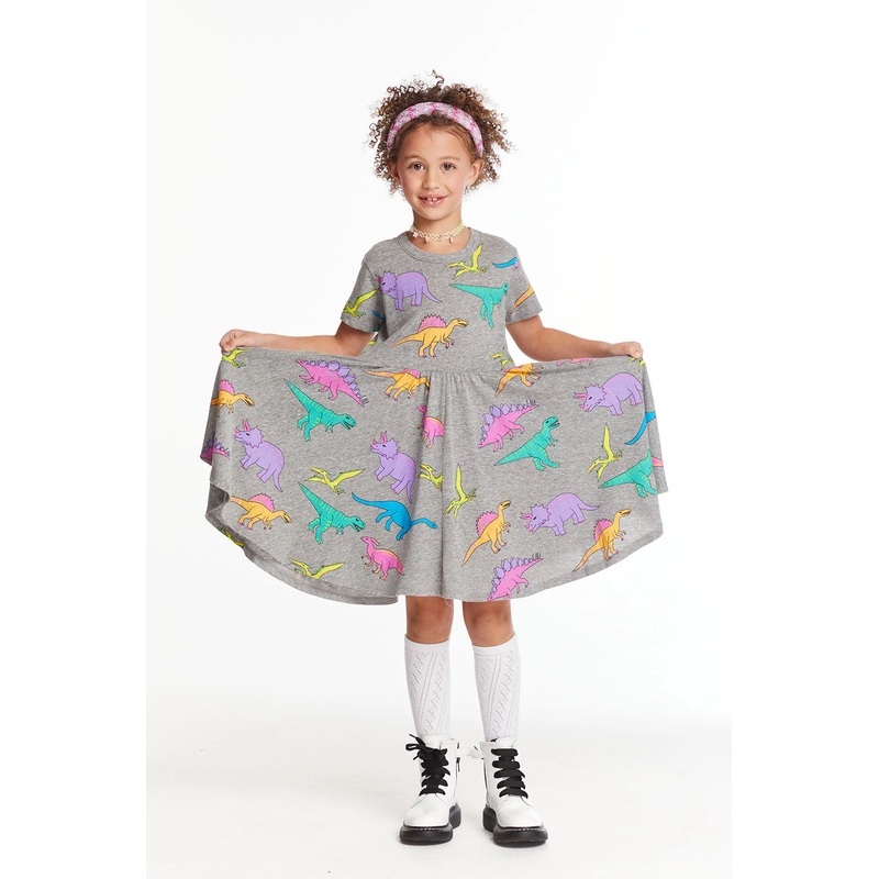 Chaser Neon Dino Dress