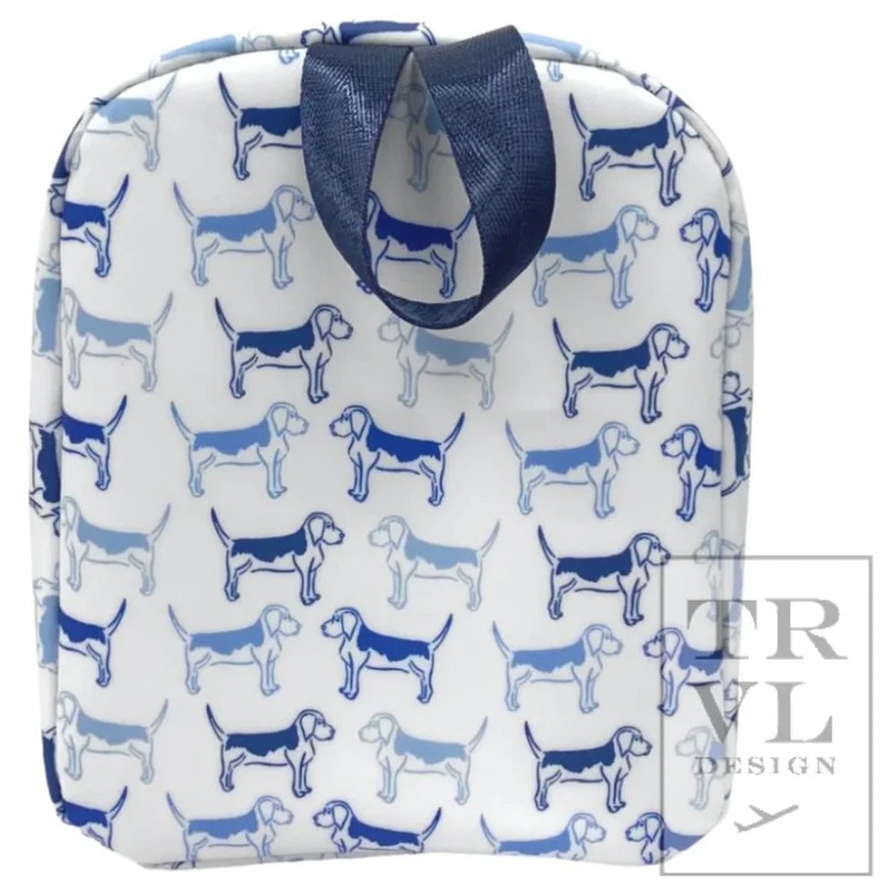 TRVL Bring It Insulated Lunch Bag - Blue Puppy Love